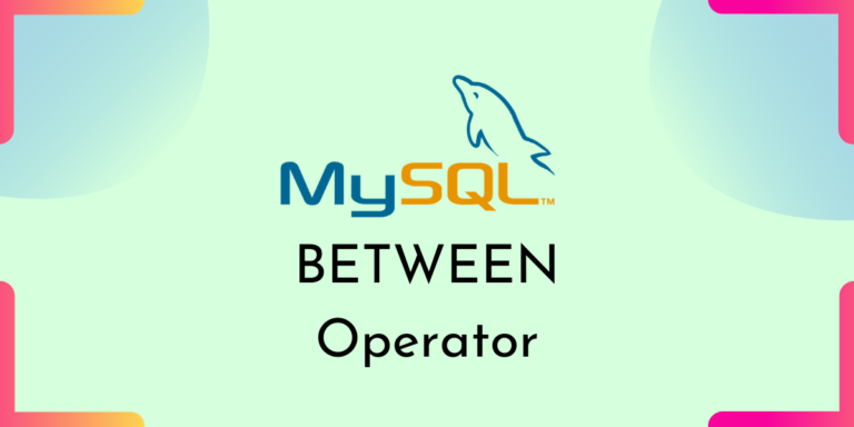 Mysql Between Operator Mysqlcode 9124