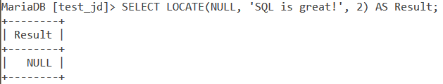 Locate Null Values