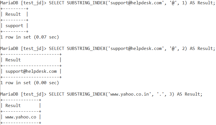 Substring Index Basic Example