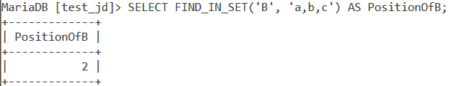 MySQL FIND_IN_SET() - Find Substring Positions using MySQL - MySQLCode