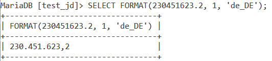 Format German