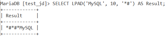 MySQL Lpad Multi Character Padding