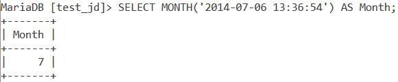 Month Datetime Example