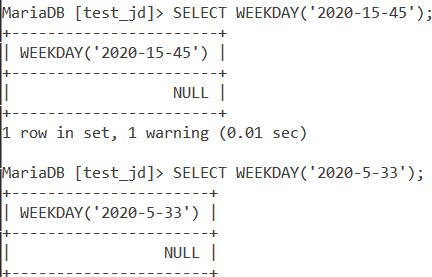 MySQL Weekday Wrong Date