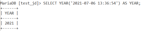Year Datetime Example