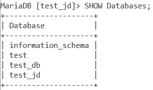 Mysql Show Databases