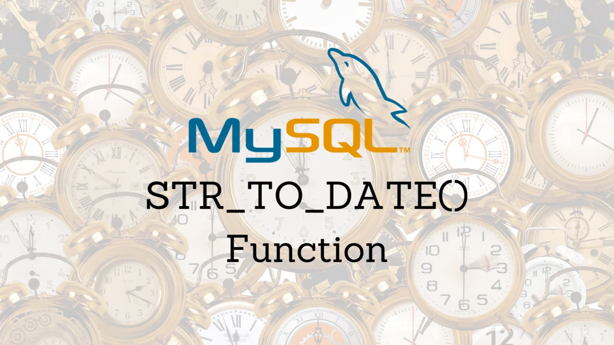 STR TO DATE Function