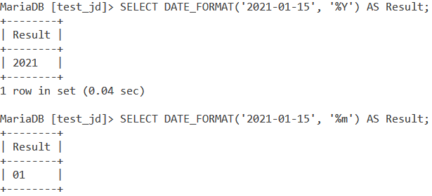 mysql date year