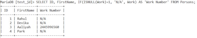 MySQL ISNULL() and IFNULL() Functions  MySQLCode