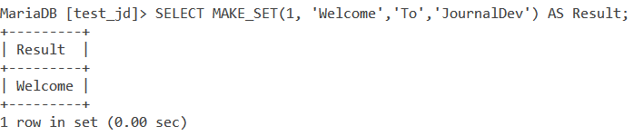 Make Set Basic Example 1