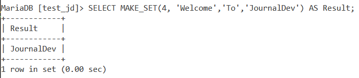Make Set Basic Example 4