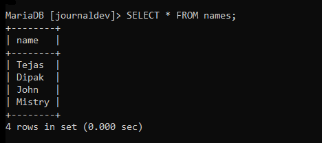 Create Table And Insert Values