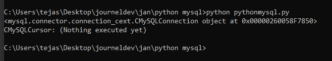Python Mysql Connection Test