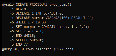 Create Stored Procedure 2