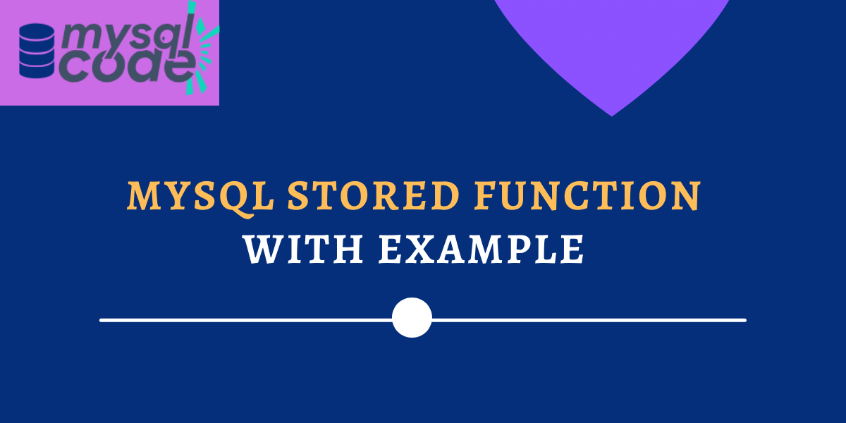 Mysql Stored Function