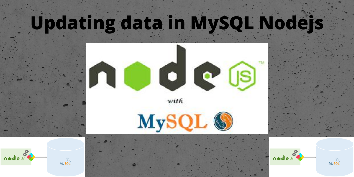 Updating Data In MySQL Nodejs