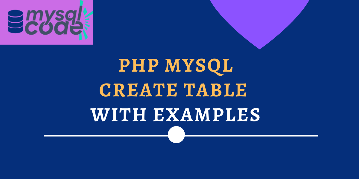 Php Mysql Create Table