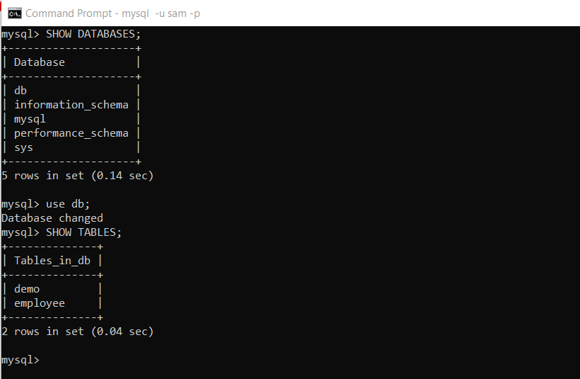 Perl Mysql Create Database