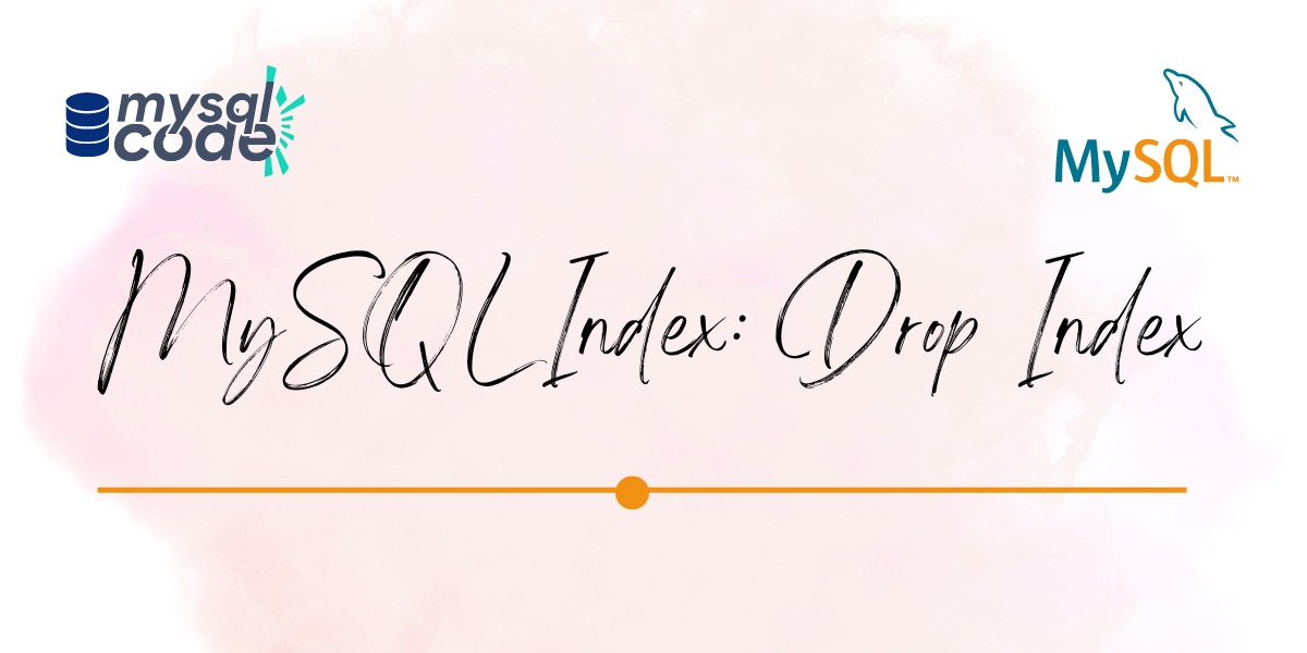 MySQL Index Drop Index