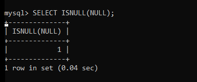Check ISNULL