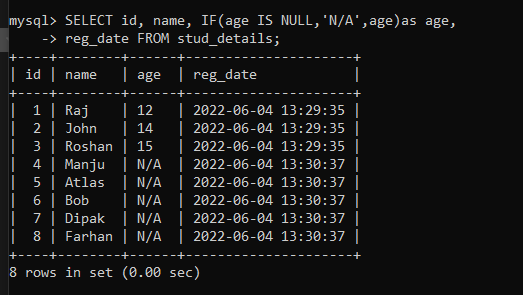 Mapping Using IF Function