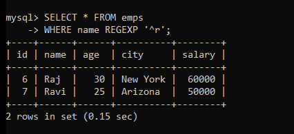 Regular Expression Example 1