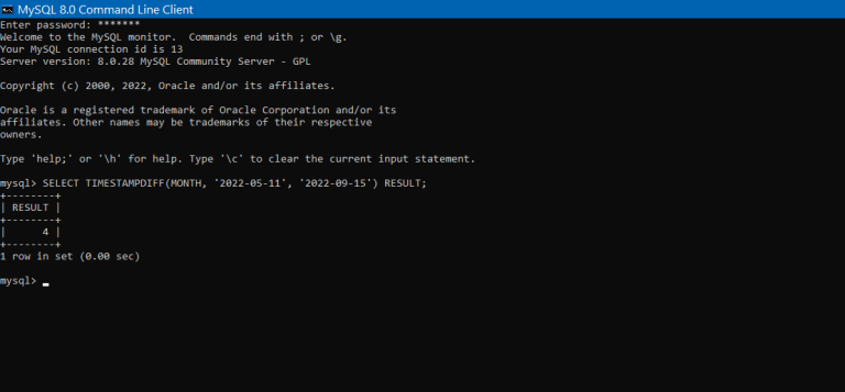 MySQL Timestampdiff - MySQLCode