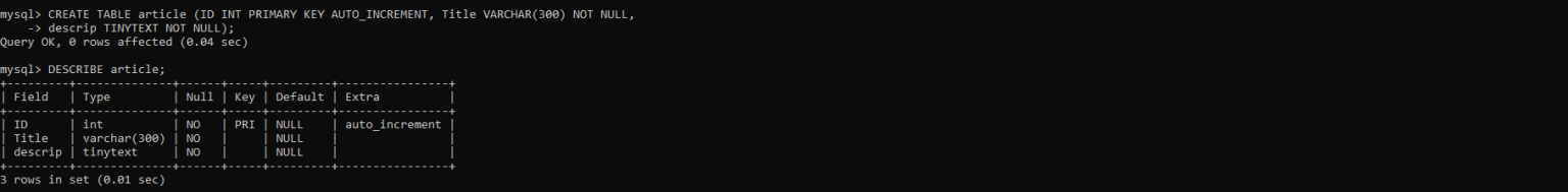 MySQL Text - MySQLCode