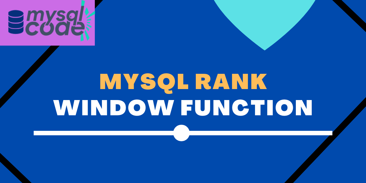 Mysql Rank Function
