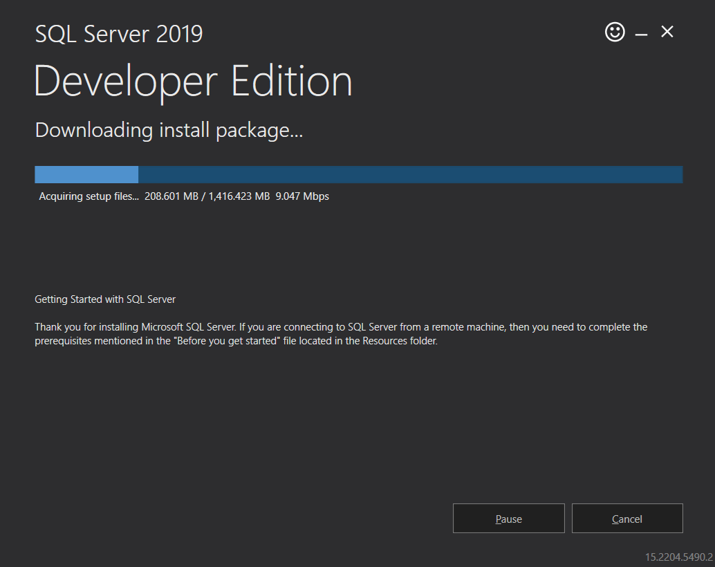 Install Developer Edition