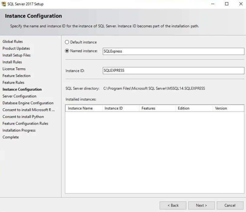 Instance Configuration