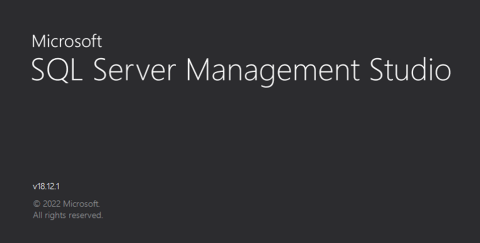 Launch Sql Server Management Studio