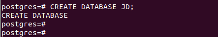 Create Database Using Cli