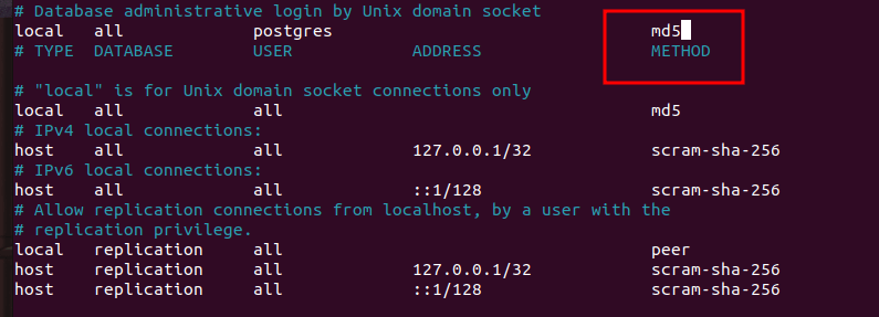 Set Login Method Md5