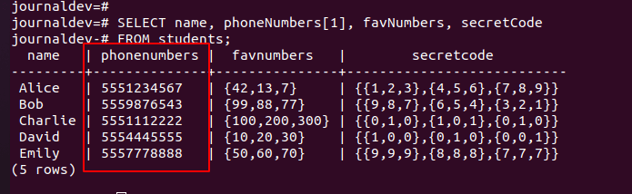 Access Particular Index