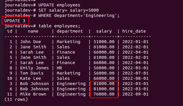 Update Records Using Where