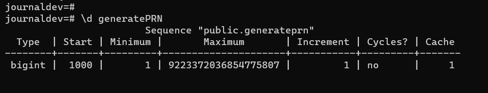 GeneratePRN Sequence