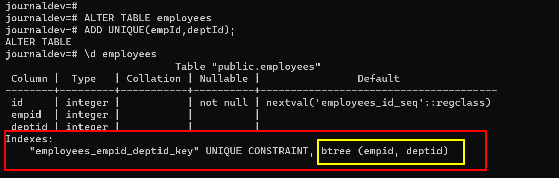 Create Unique Constraint On Existing Table