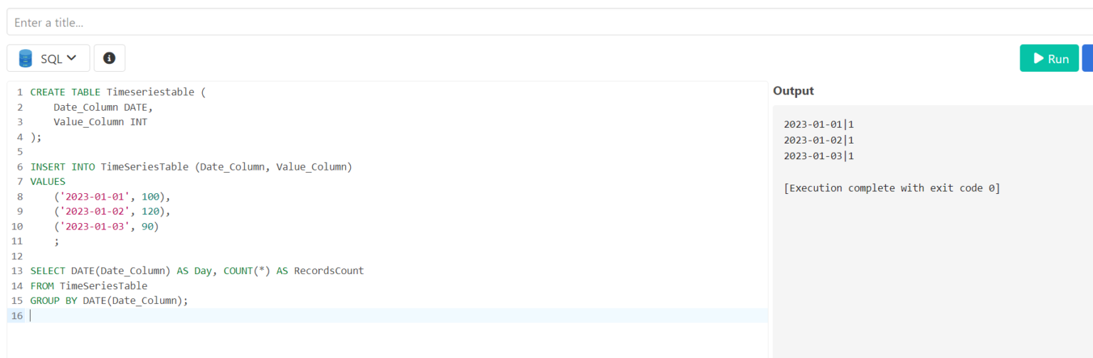 How to Analyze a Time Series in SQL: A Detailed Guide - MySQLCode